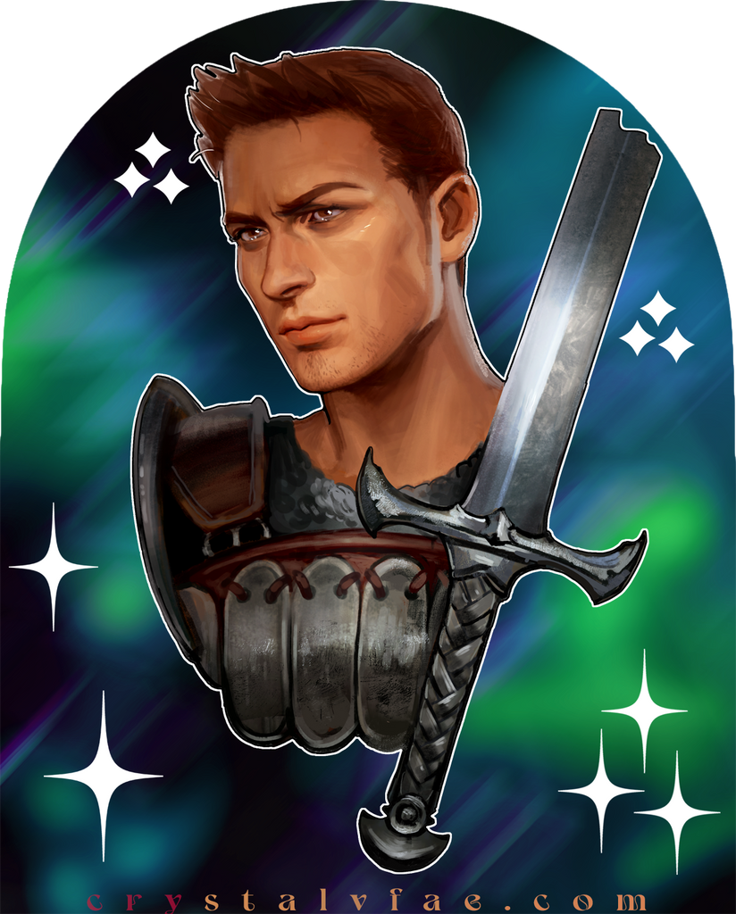 Dragon Age Alistair Premium Sticker