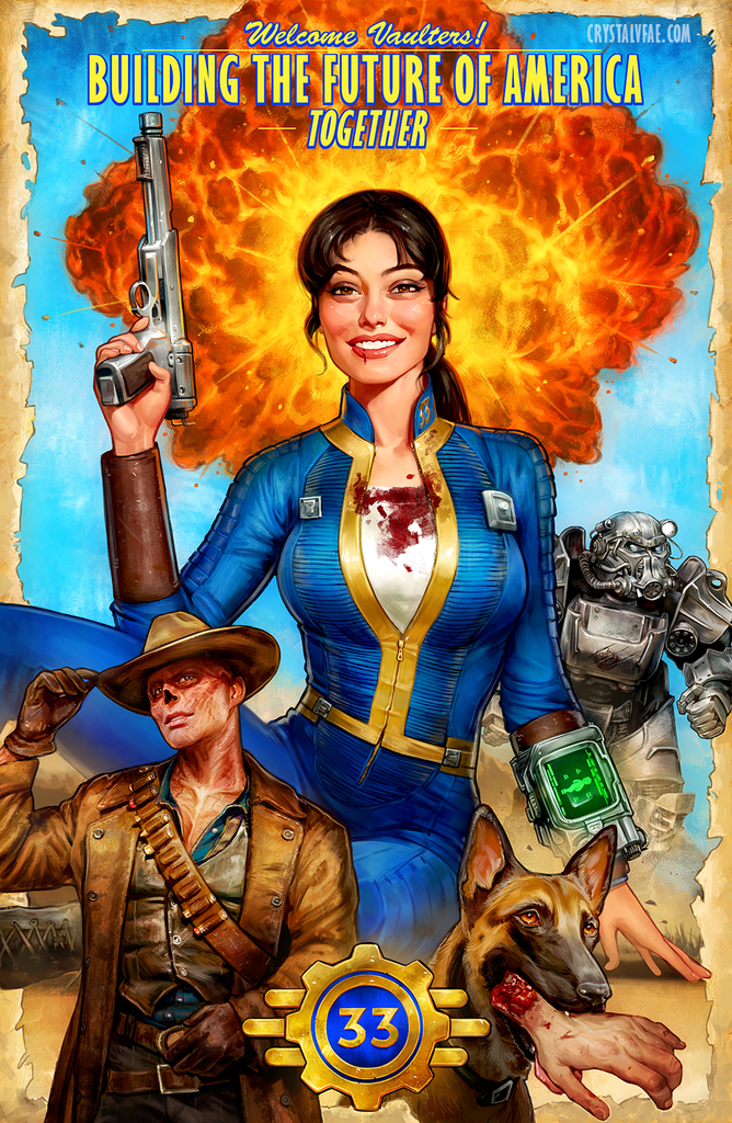 Fallout TV show Prime 11x17 Standard Print, 18x27 Inch Fine Art Print and 24x36 Inch Canvas Print