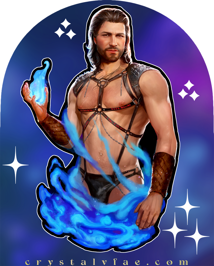 Baldur's Gate Boudoir Gale of Waterdeep Premium Sticker