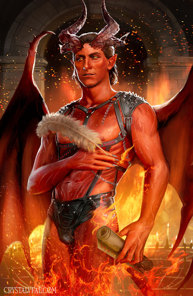 Baldur's Gate 3 Boudoir Haarlep 11x17 Standard Print, 18x27 Inch Fine Art Print and 24x36 Inch Canvas Print