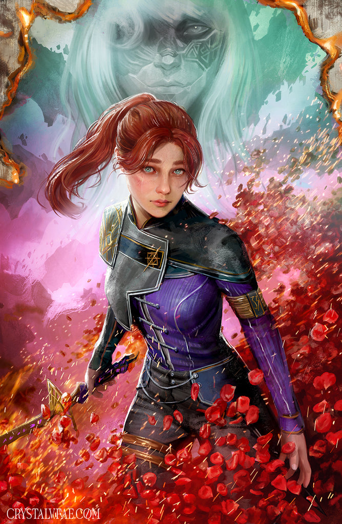 Clair Obscur: Expedition 33 Maelle 11x17 Standard Print, 18x27 Inch Fine Art Print and 24x36 Inch Canvas Print