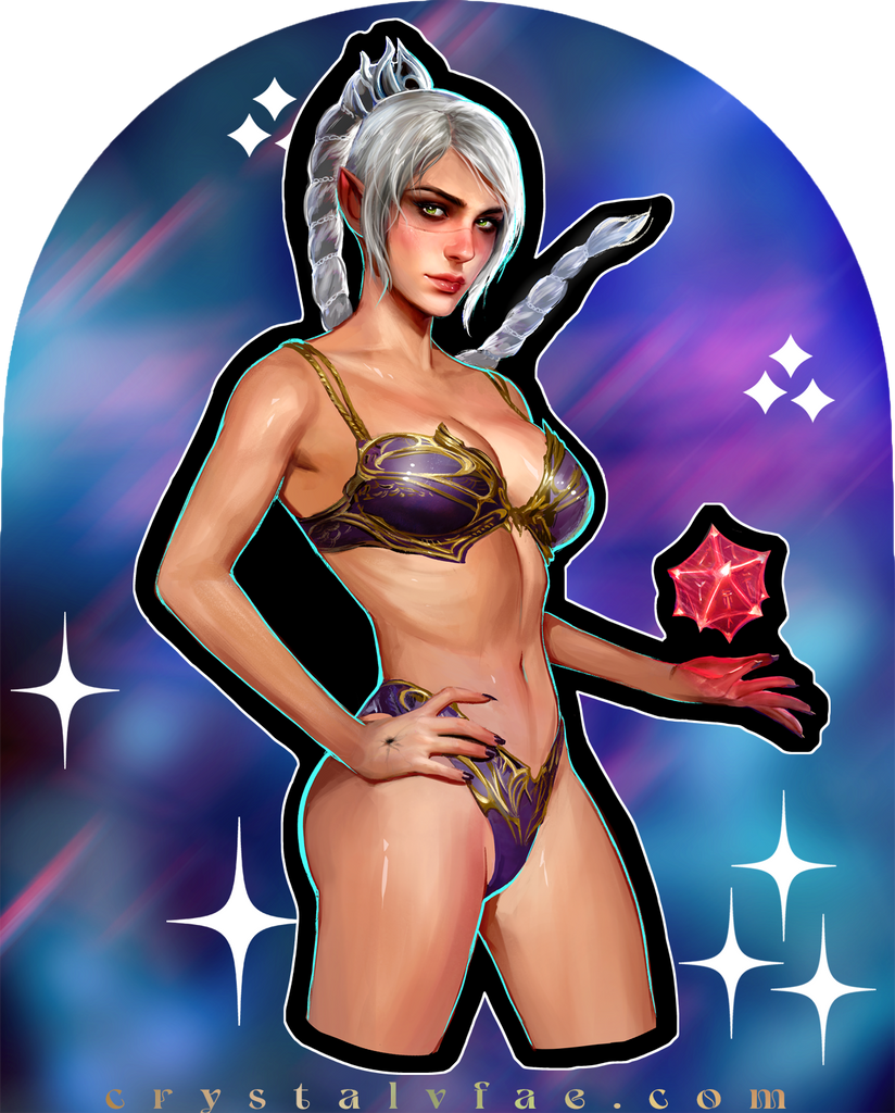 Baldur's Gate Boudoir Shadowheart Premium 5" Sticker