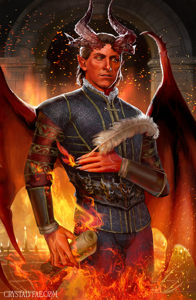 Baldur's Gate 3 Raphael 11x17 Standard Print, 18x27 Inch Fine Art Print and 24x36 Inch Canvas Print