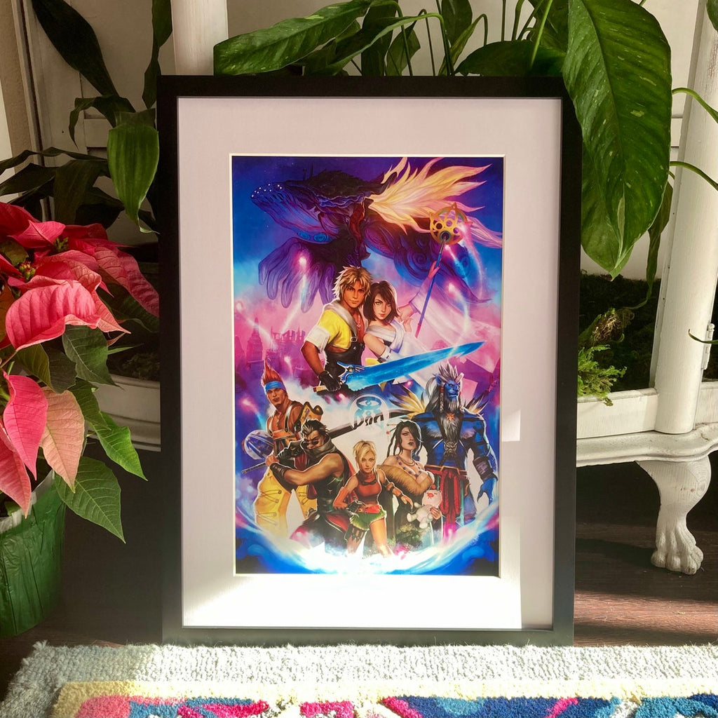 FFX Final Fantasy X Yuna & Her Guardians Open Edition Art Print